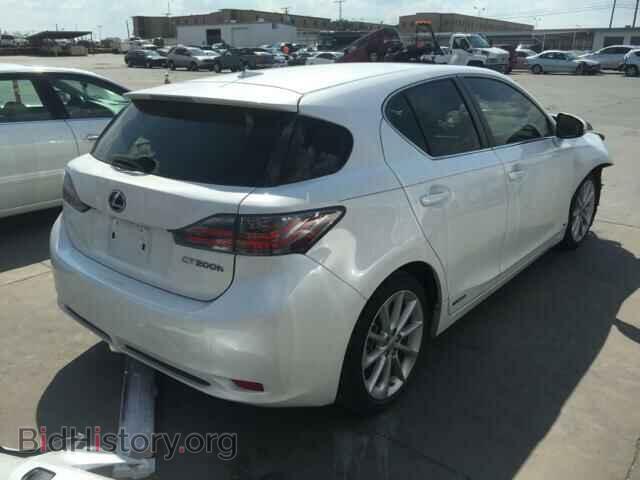 2012 LEXUS CT 200 - VIN: JTHKD5BH2C2096508 - Фото 4