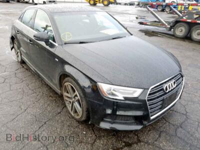 2018 Audi A3 A3 Premium, черный — VIN WAUGUGFF9J1069155, Copart