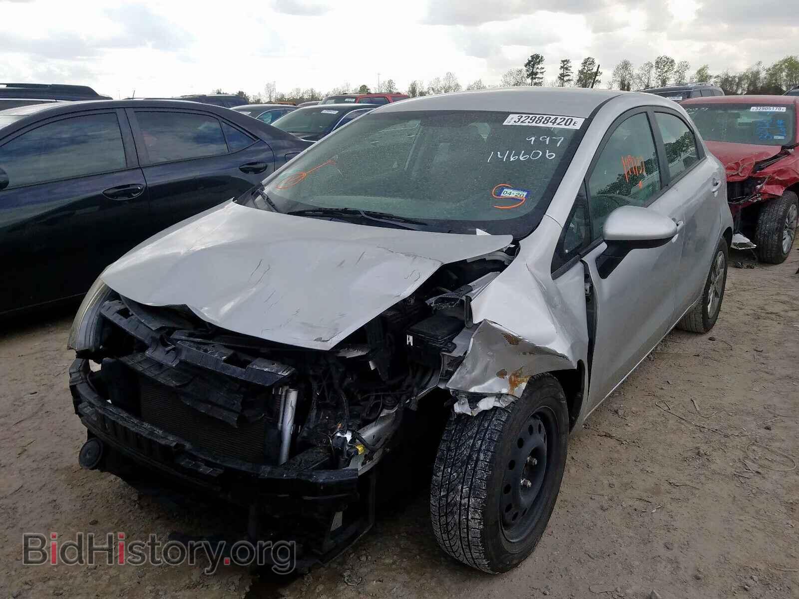 2013 KIA RIO - VIN: KNADM5A36D6226250 - Фото 2