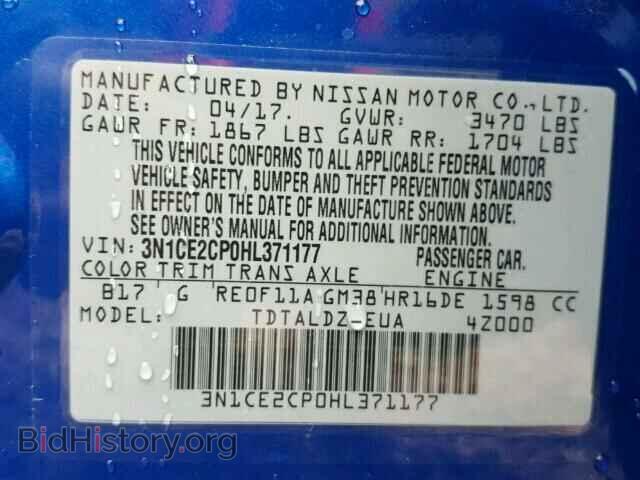 2017 NISSAN VERSA - VIN: 3N1CE2CP0HL371177 - Photo 10