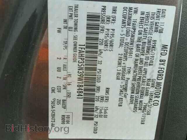 2009 FORD FOCUS - VIN: 1FAHP35N39W184841 - Фото 10