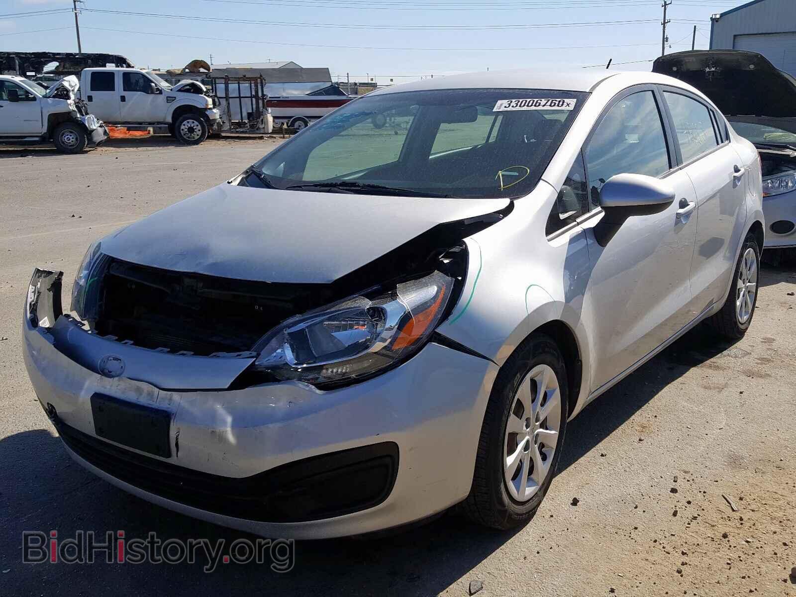2014 KIA RIO - VIN: KNADM4A32E6406014 - Фото 2