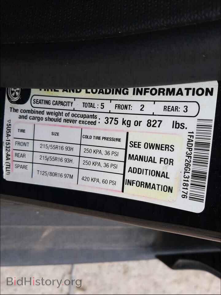2016 FORD FOCUS - VIN: 1FADP3F26GL318176 - Photo 10