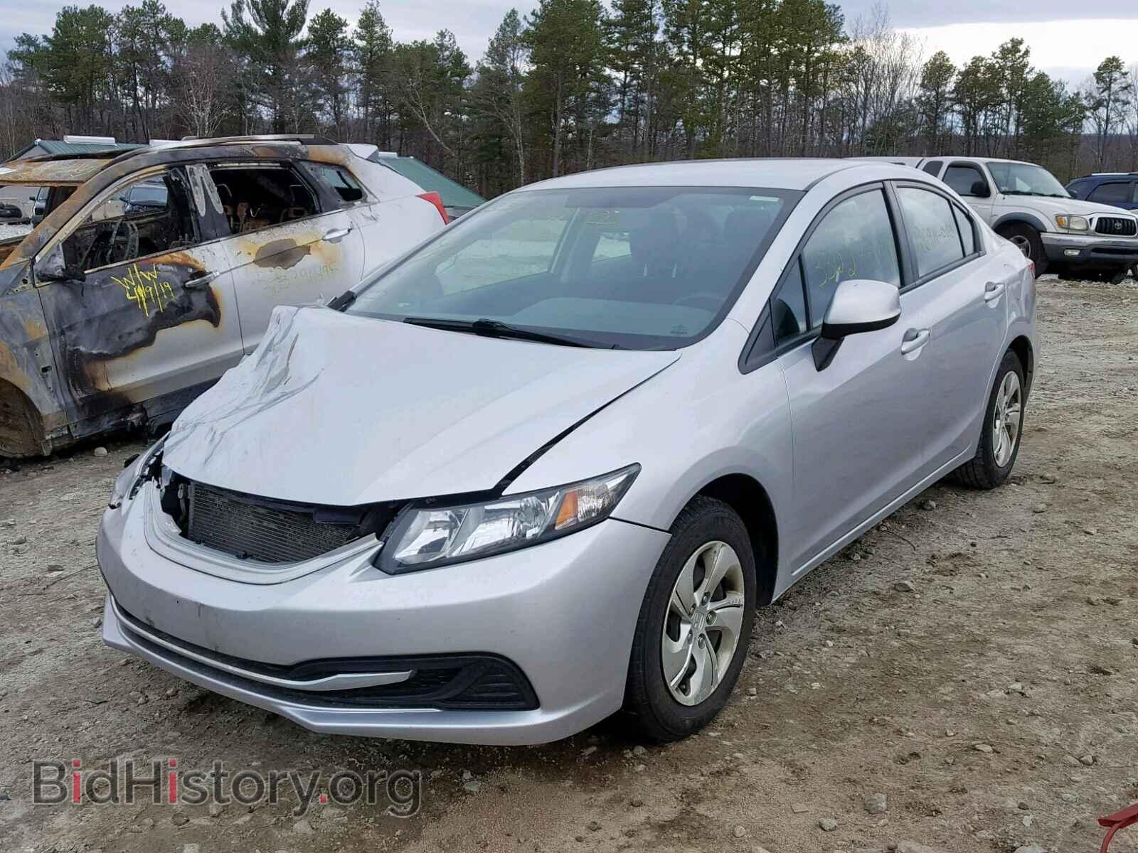 2013 HONDA CIVIC LX - VIN: 2HGFB2F58DH501126 - Фото 2