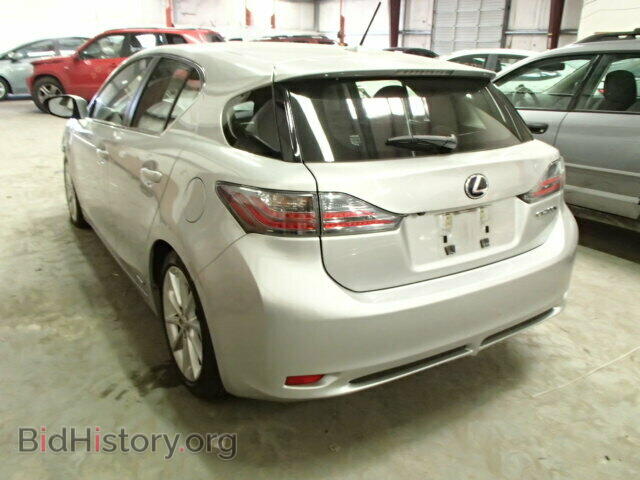 2012 LEXUS CT 200 - VIN: JTHKD5BH9C2054451 - Фото 3