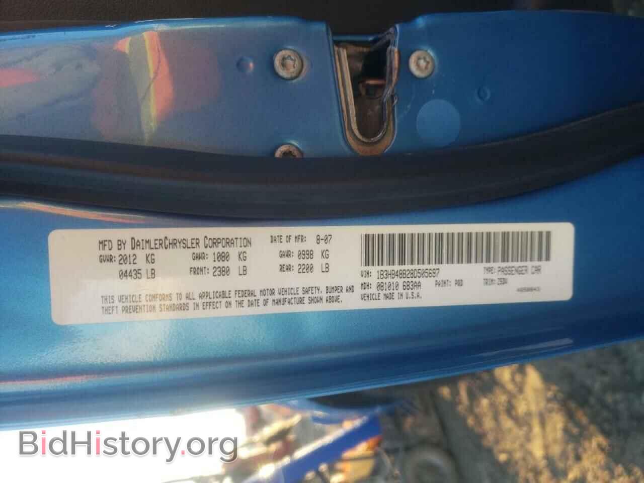 2008 DODGE CALIBER - VIN: 1B3HB48B28D505697 - Photo 10