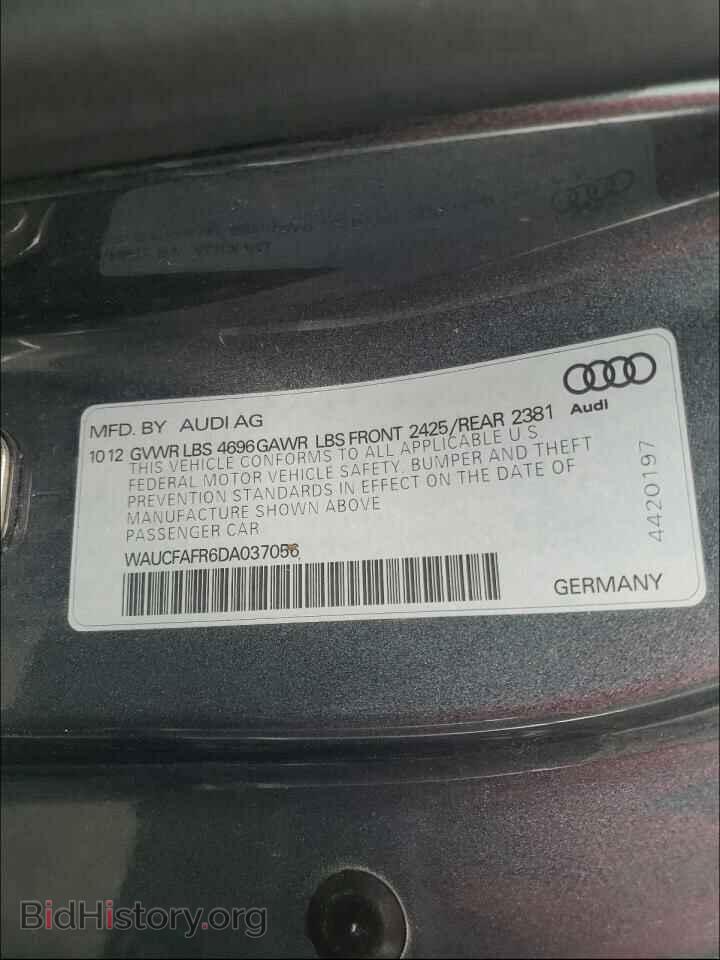 2013 Audi A5 (VIN WAUCFAFR6DA037056) — photo 10 of 10
