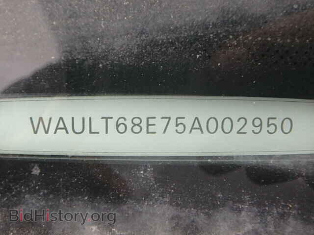 2005 AUDI A4 - VIN: WAULT68E75A002950 - Фото 9