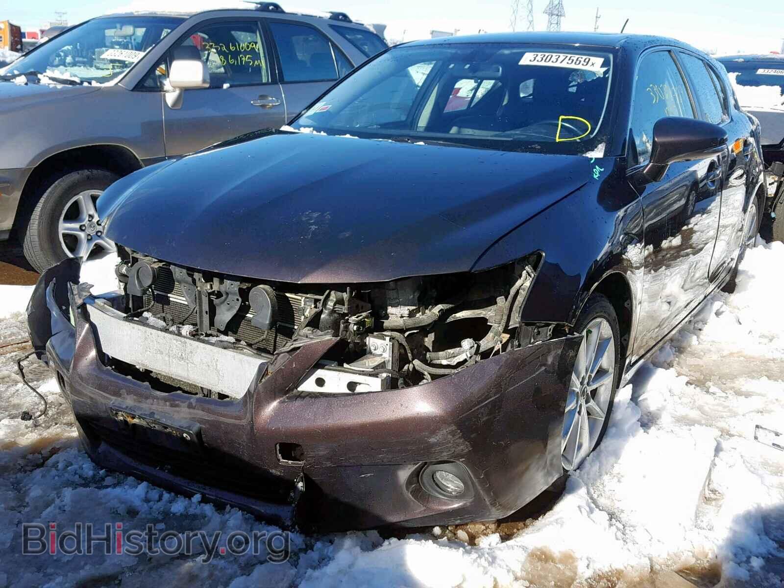 2012 LEXUS CT 200 - VIN: JTHKD5BHXC2093985 - Фото 2