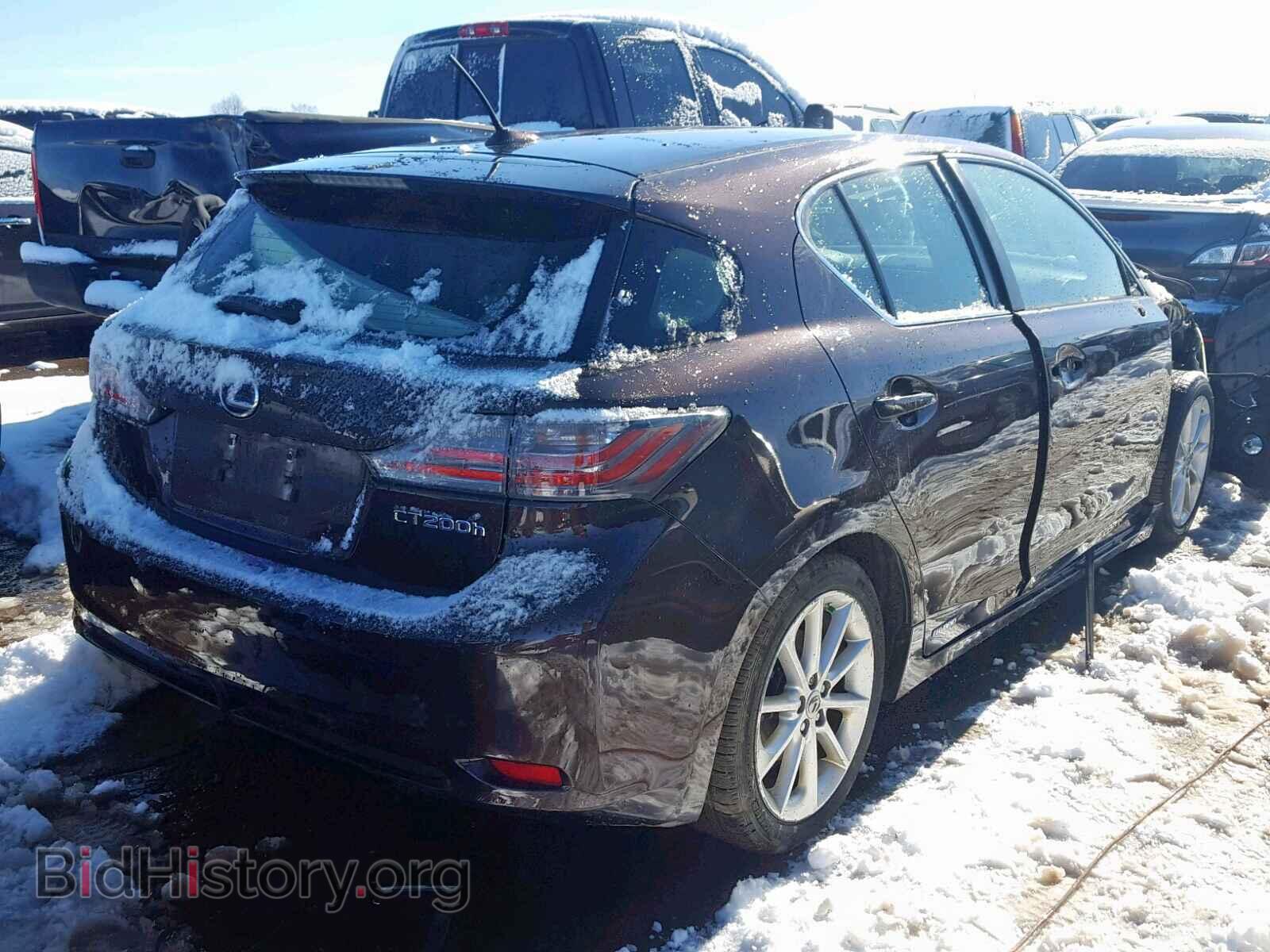 2012 LEXUS CT 200 - VIN: JTHKD5BHXC2093985 - Фото 4