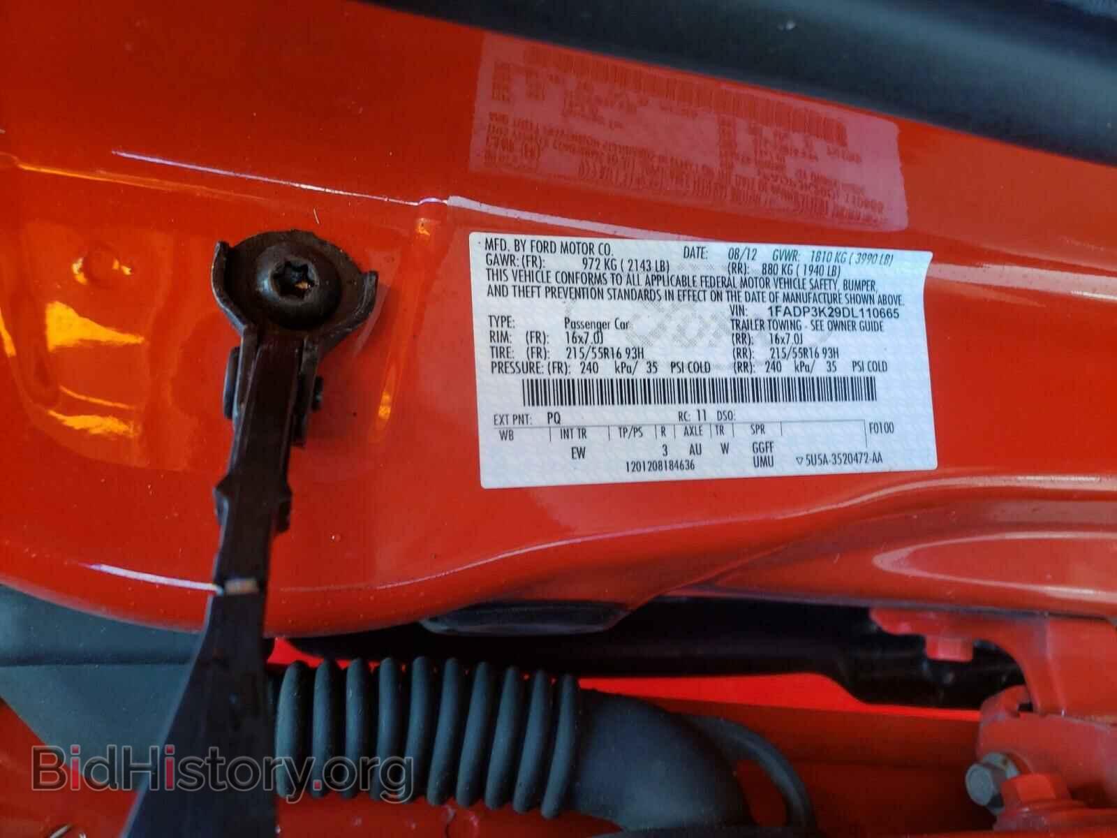 2013 FORD FOCUS - VIN: 1FADP3K29DL110665 - Photo 10