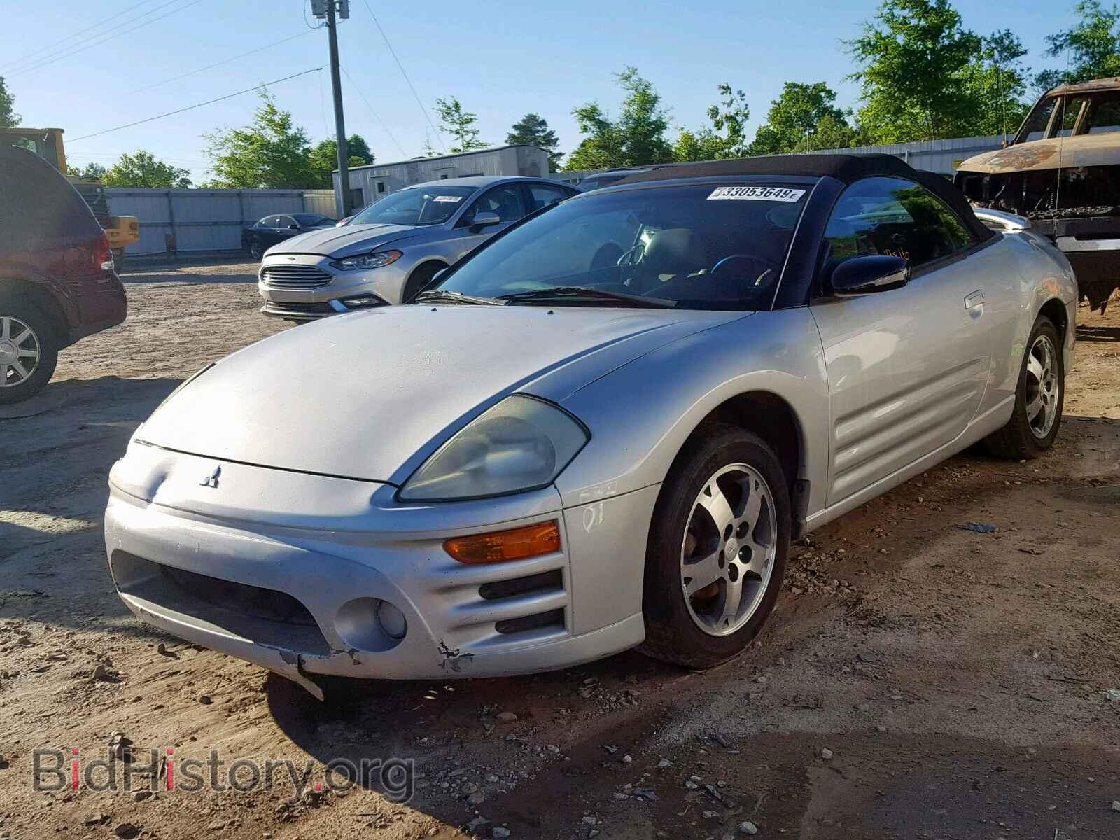 2003 MITSUBISHI ECLIPSE - VIN: 4A3AE45G83E204570 - Фото 2