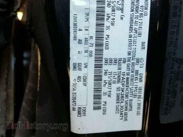 2013 FORD FOCUS - VIN: 1FADP3K28DL303471 - Photo 10