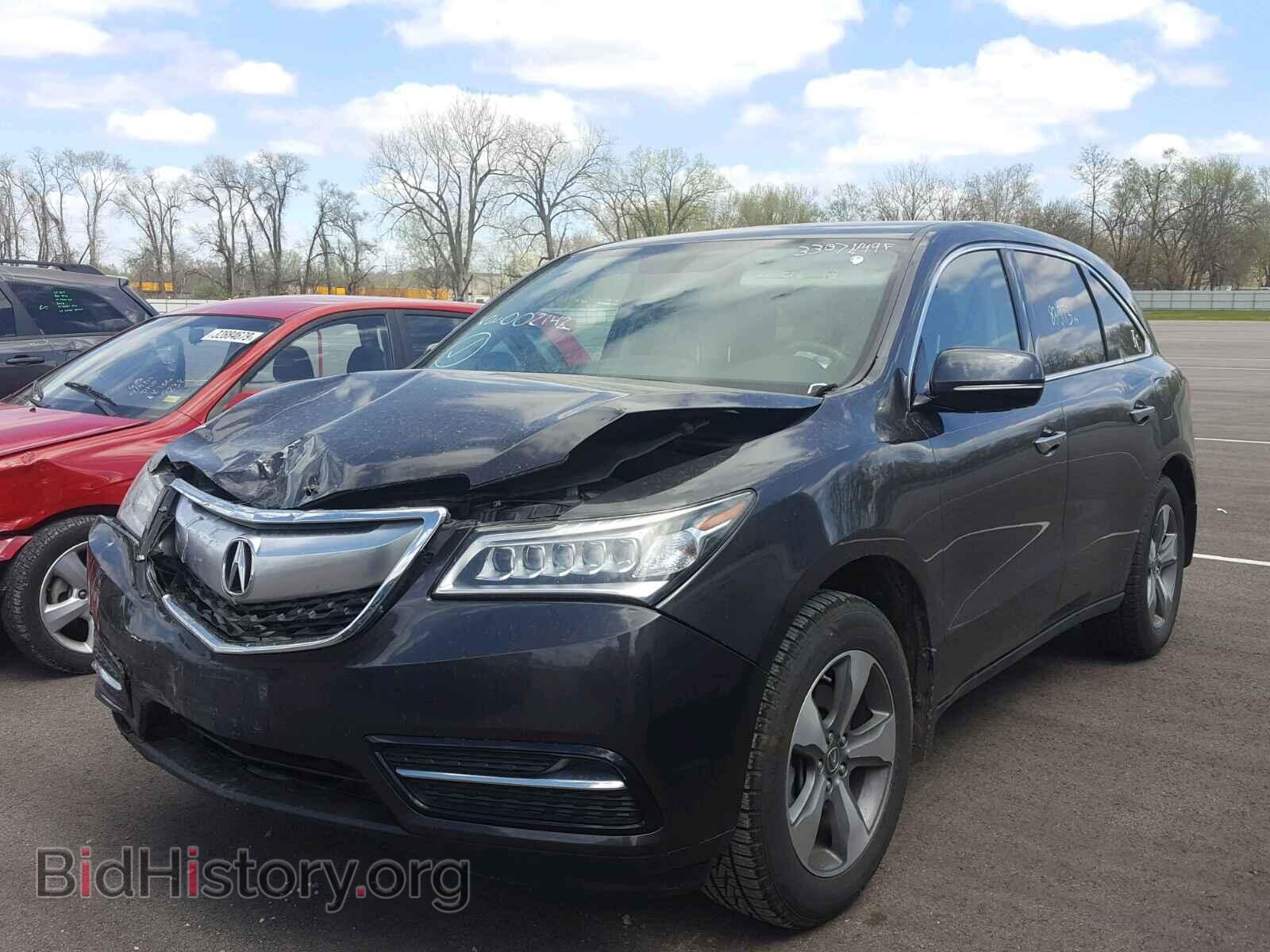 2014 ACURA MDX - VIN: 5FRYD3H29EB002142 - Фото 2