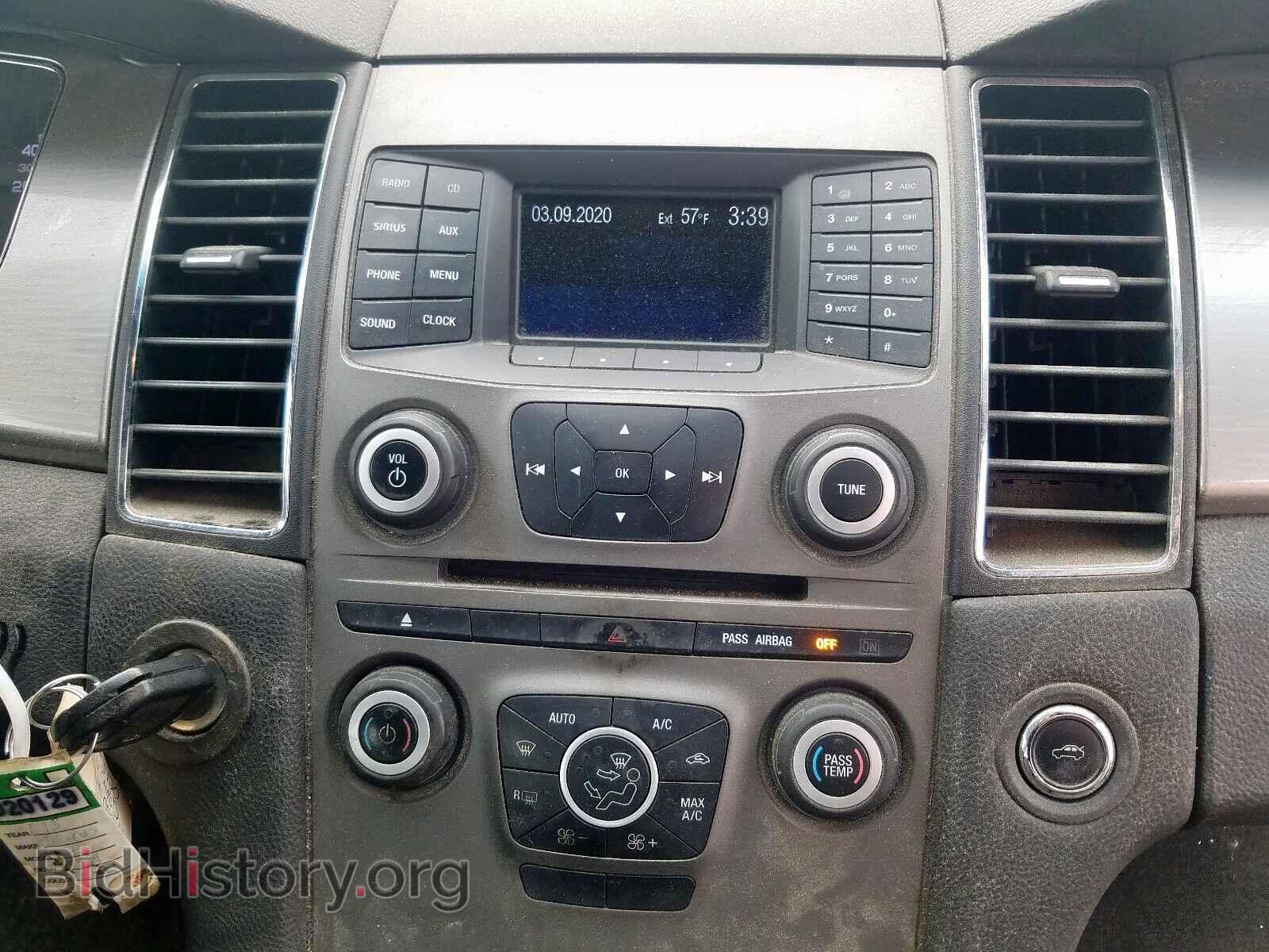 2013 FORD TAURUS - VIN: 1FAHP2E82DG220834 - Фото 9