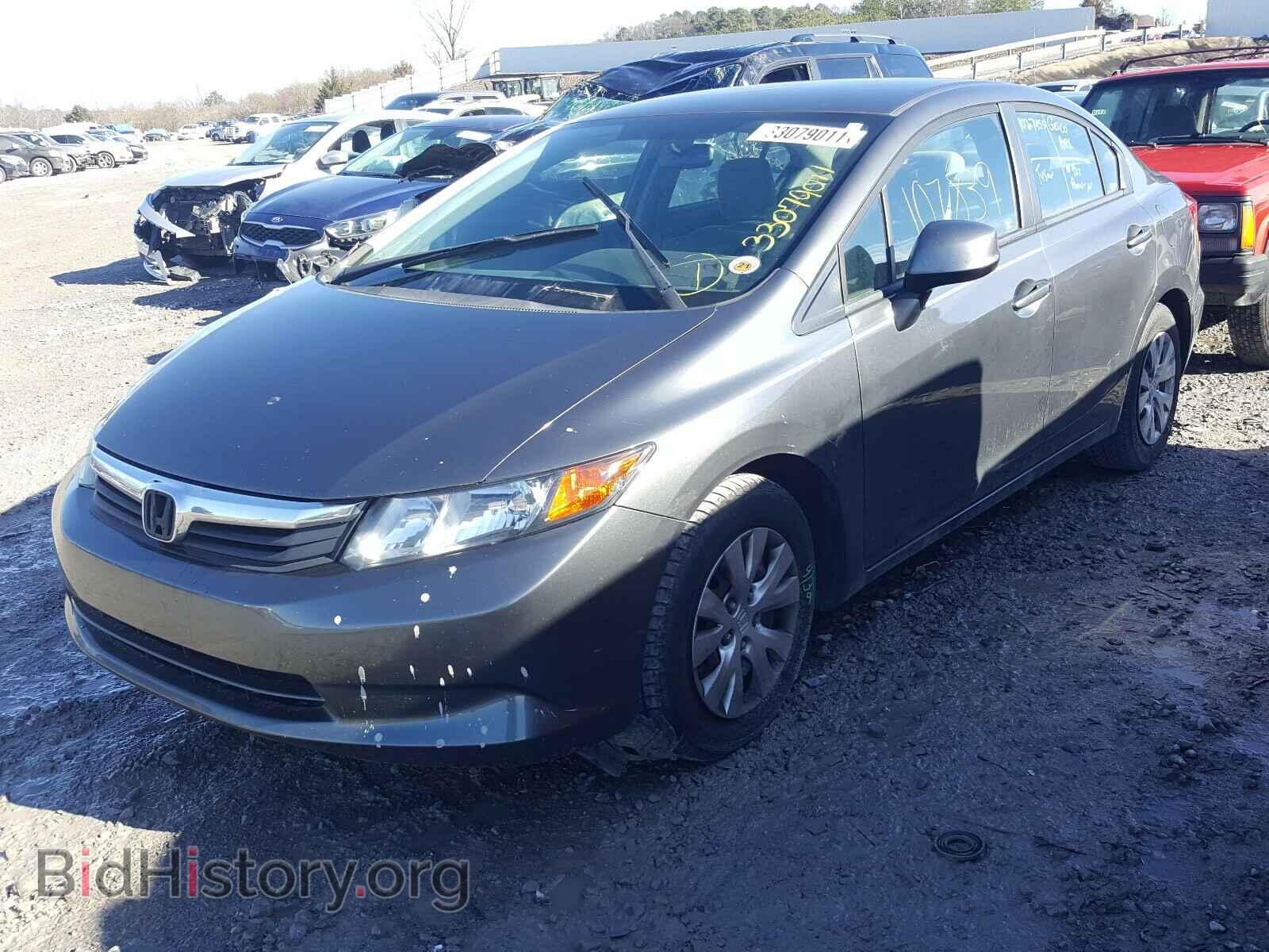 2012 HONDA CIVIC - VIN: 2HGFB2F53CH598640 - Фото 2