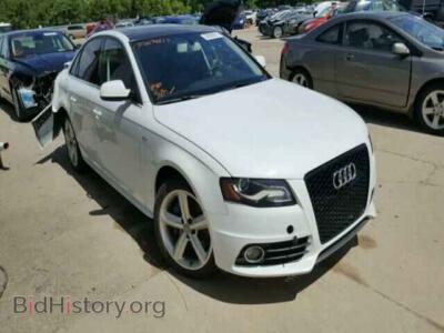 2012 Audi A4, белый — VIN WAUFFAFL7CN012389, Copart