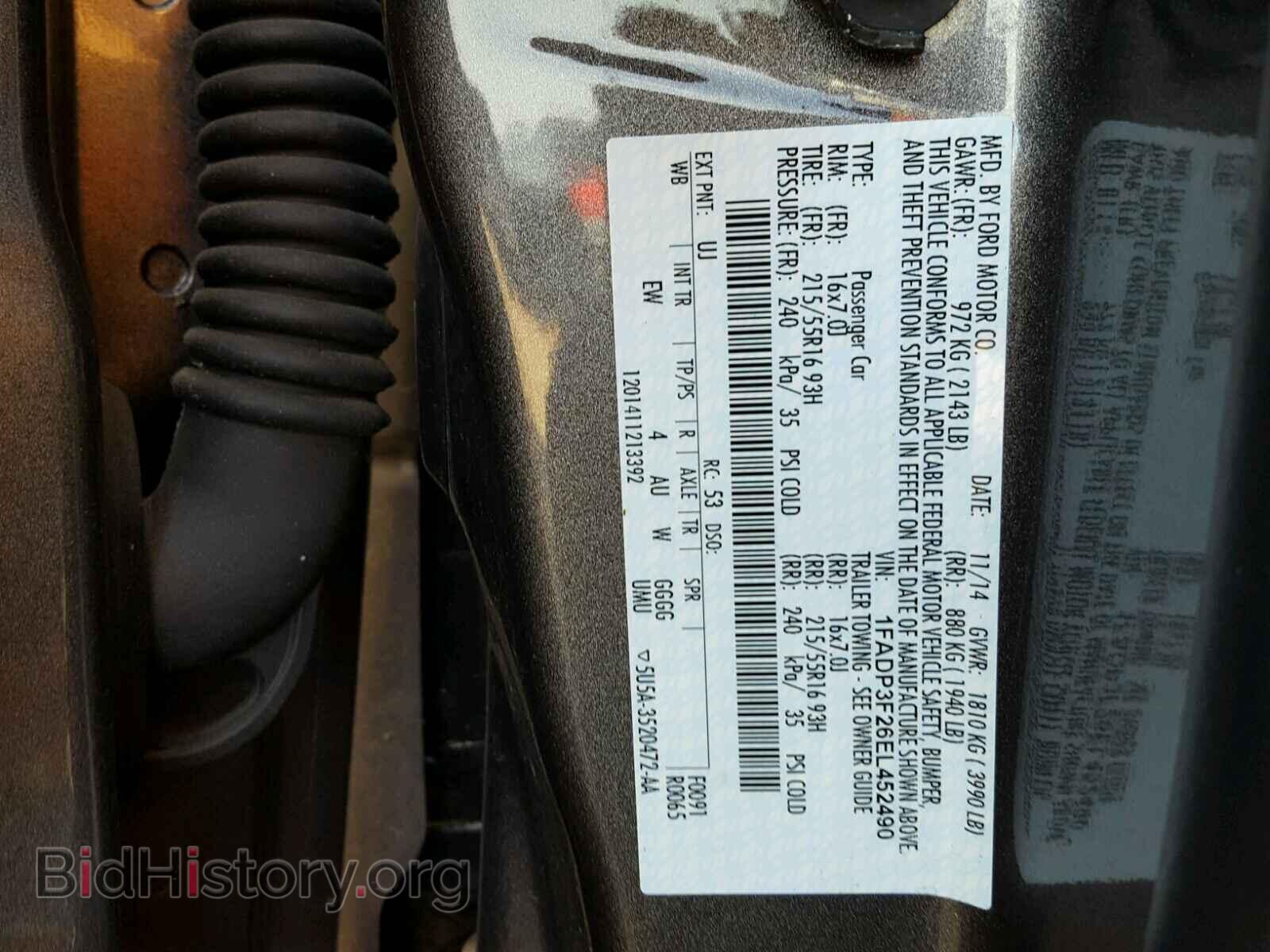 2014 FORD FOCUS - VIN: 1FADP3F26EL452490 - Photo 10
