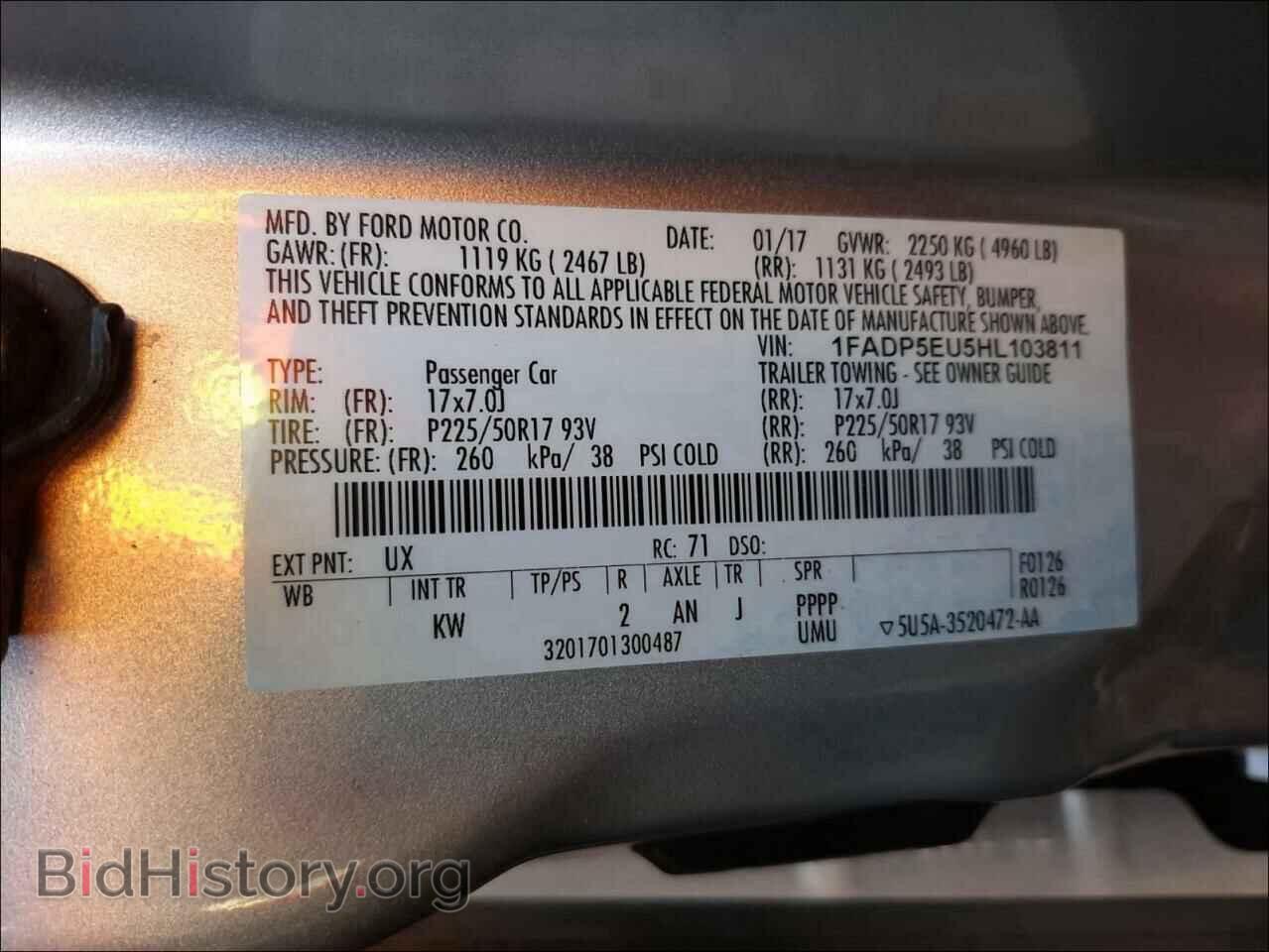 2017 FORD CMAX - VIN: 1FADP5EU5HL103811 - Photo 10
