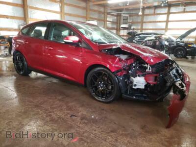 2016 Ford FOCUS Focus SE, burgundy — VIN 1FADP3K27GL312098, Copart