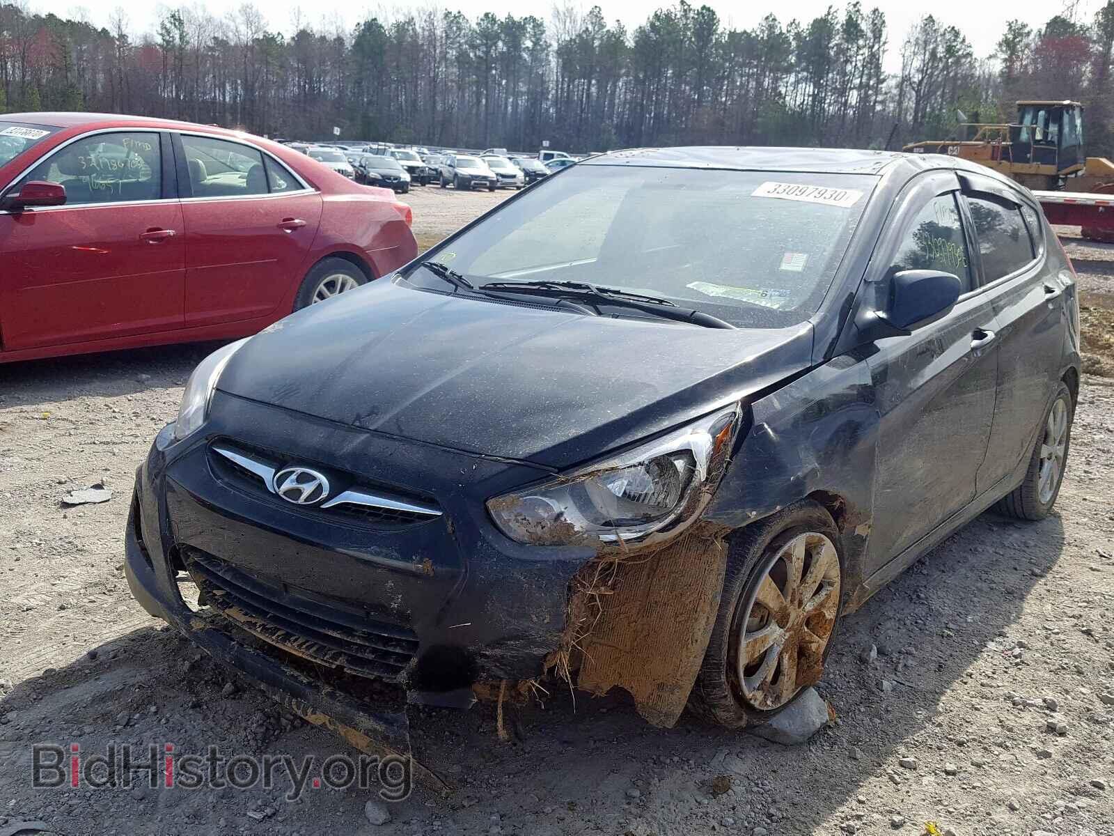 2012 HYUNDAI ACCENT - VIN: KMHCU5AEXCU018295 - Фото 2