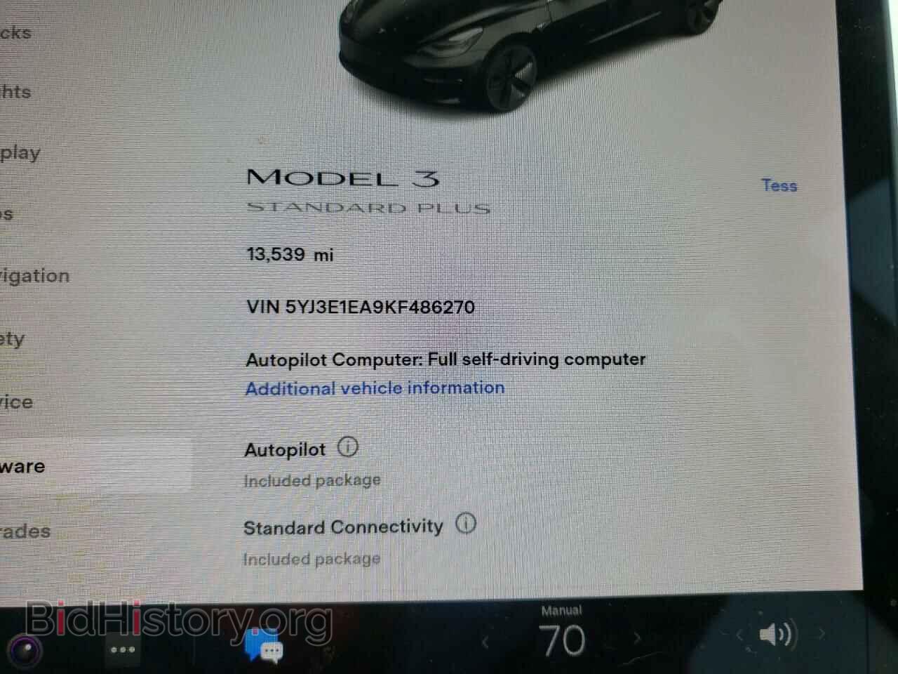 2019 TESLA MODEL 3 - VIN: 5YJ3E1EA9KF486270 - Photo 8