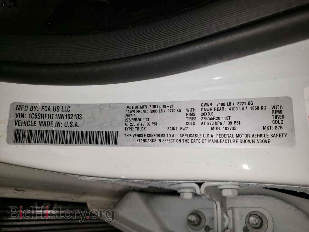 2022 RAM 1500 - VIN: 1C6SRFHT1NN102103 - Фото 10