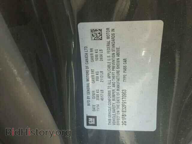 2015 CHEVROLET CAMARO - VIN: 2G1FB1E32F9170963 - Фото 10