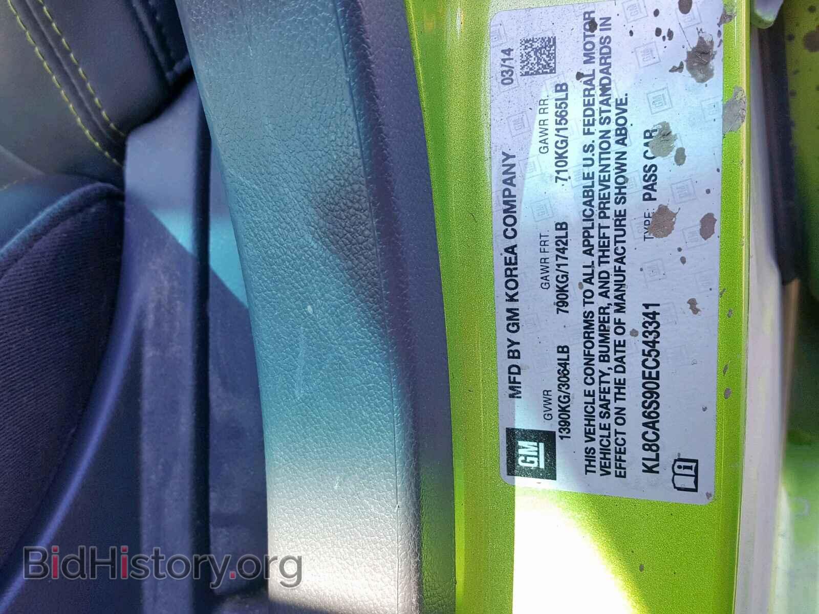 2014 CHEVROLET SPARK - VIN: KL8CA6S90EC543341 - Photo 10