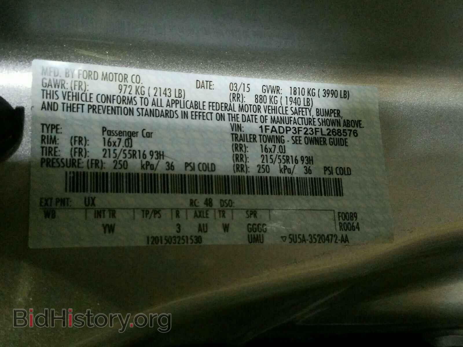 2015 FORD FOCUS - VIN: 1FADP3F23FL268576 - Photo 10