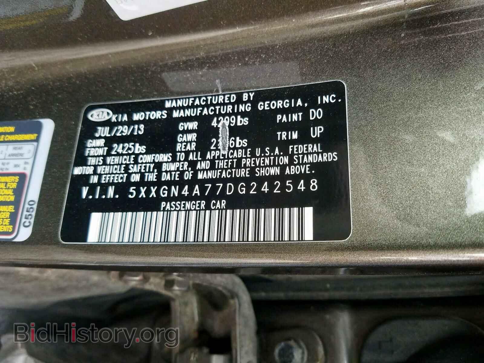 2013 KIA OPTIMA - VIN: 5XXGN4A77DG242548 - Photo 10