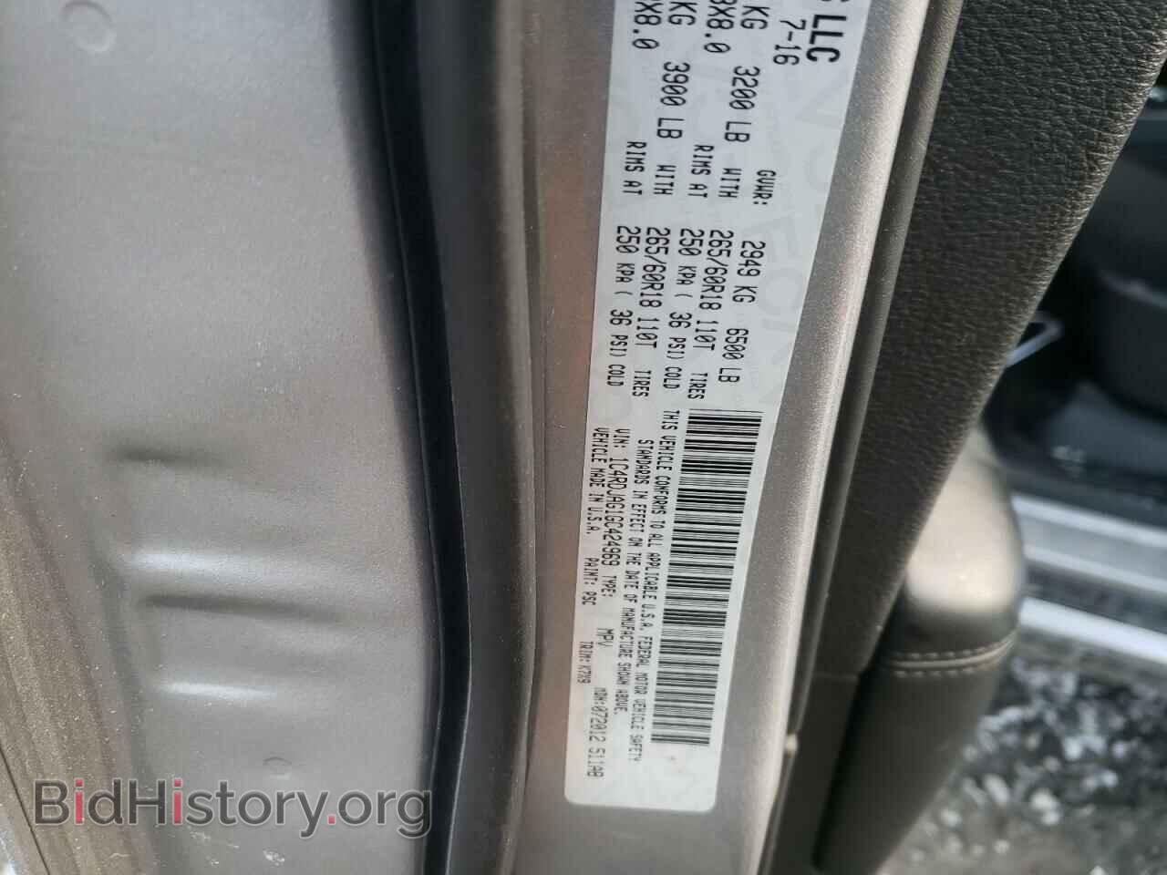 2016 DODGE DURANGO - VIN: 1C4RDJAG1GC424969 - Фото 10