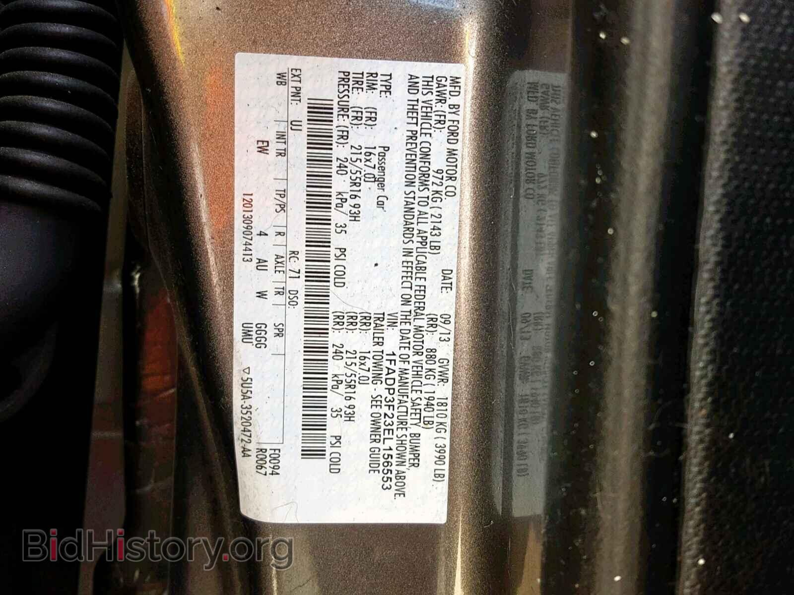 2014 FORD FOCUS SE - VIN: 1FADP3F23EL156553 - Фото 10