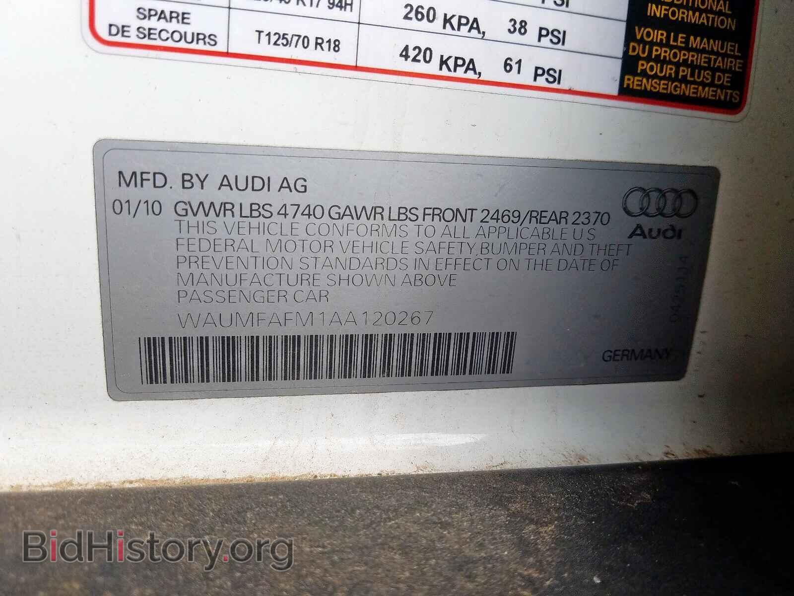 2010 AUDI A3 - VIN: WAUMFAFM1AA120267 - Фото 10