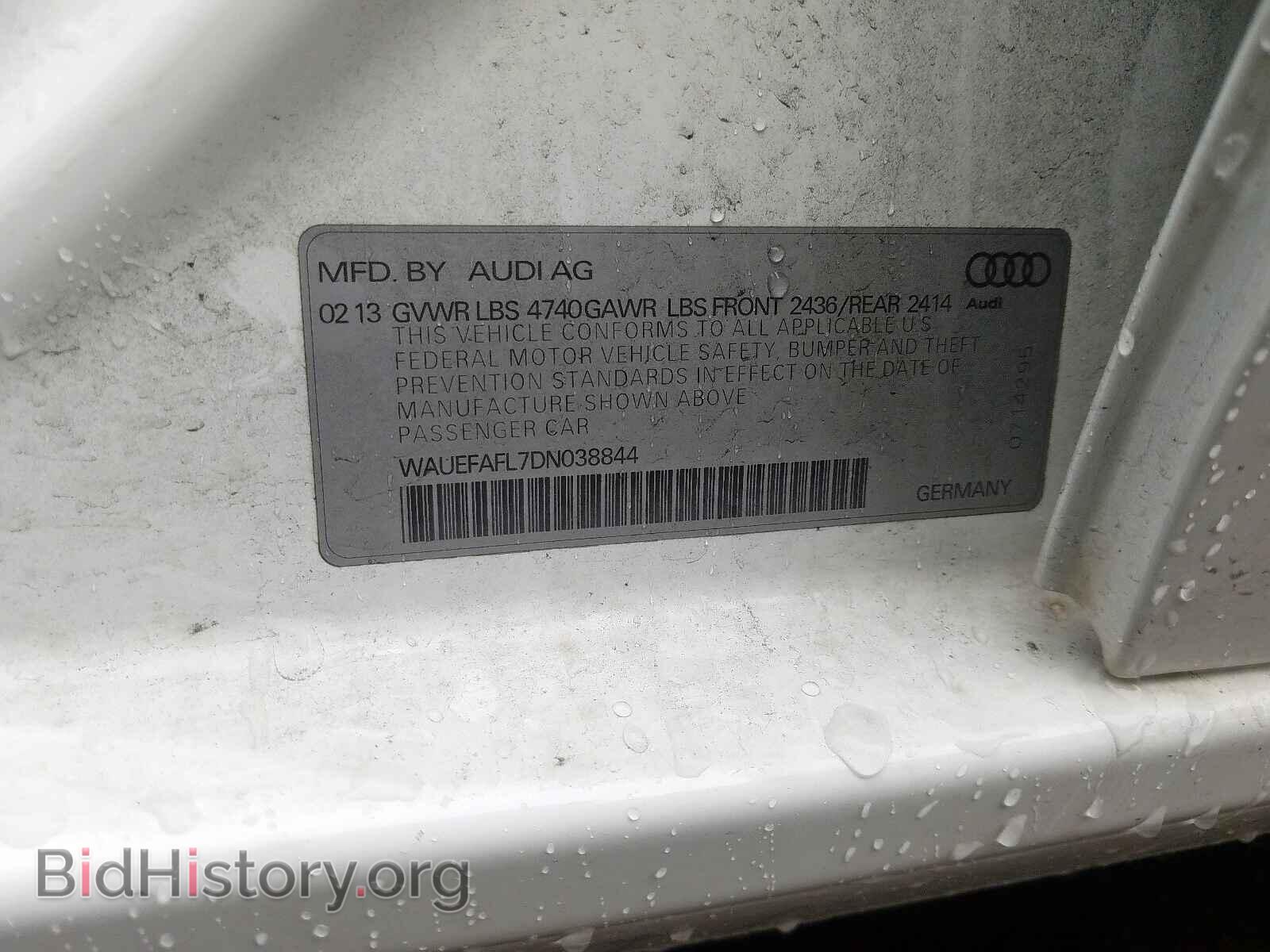 2013 AUDI A4 - VIN: WAUEFAFL7DN038844 - Фото 10