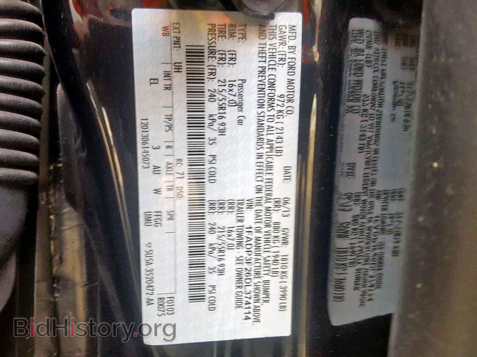 2013 FORD FOCUS SE - VIN: 1FADP3F26DL374114 - Фото 10