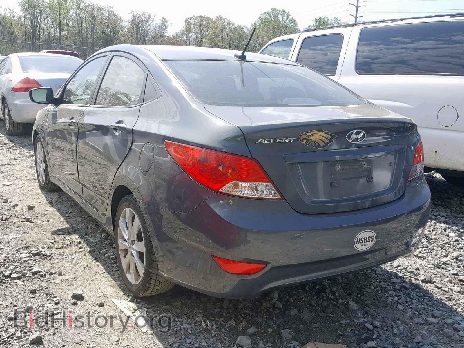 2013 HYUNDAI ACCENT - VIN: KMHCU4AEXDU374726 - Фото 3