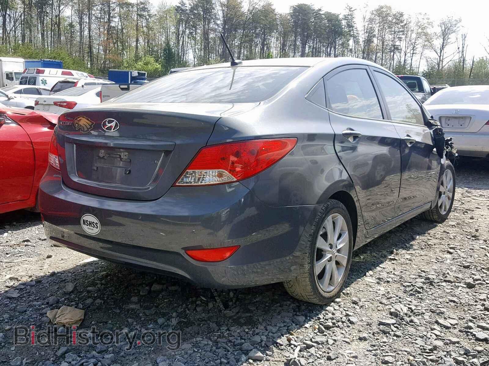 2013 HYUNDAI ACCENT - VIN: KMHCU4AEXDU374726 - Фото 4