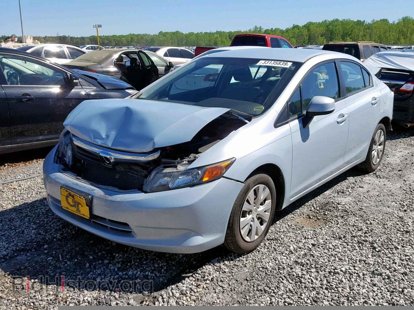 2012 HONDA CIVIC LX - VIN: 19XFB2F56CE080077 - Фото 2