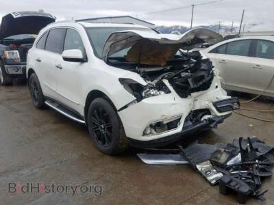2014 Acura MDX, white — VIN 5FRYD4H28EB027877, Copart