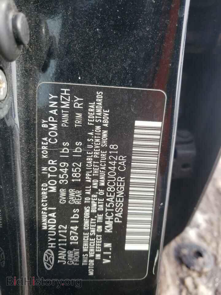 2012 HYUNDAI ACCENT - VIN: KMHCT5AE8CU044218 - Фото 10