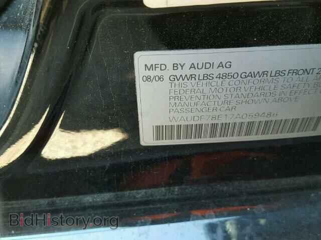 2007 AUDI A4 - VIN: WAUDF78E17A059486 - Фото 10