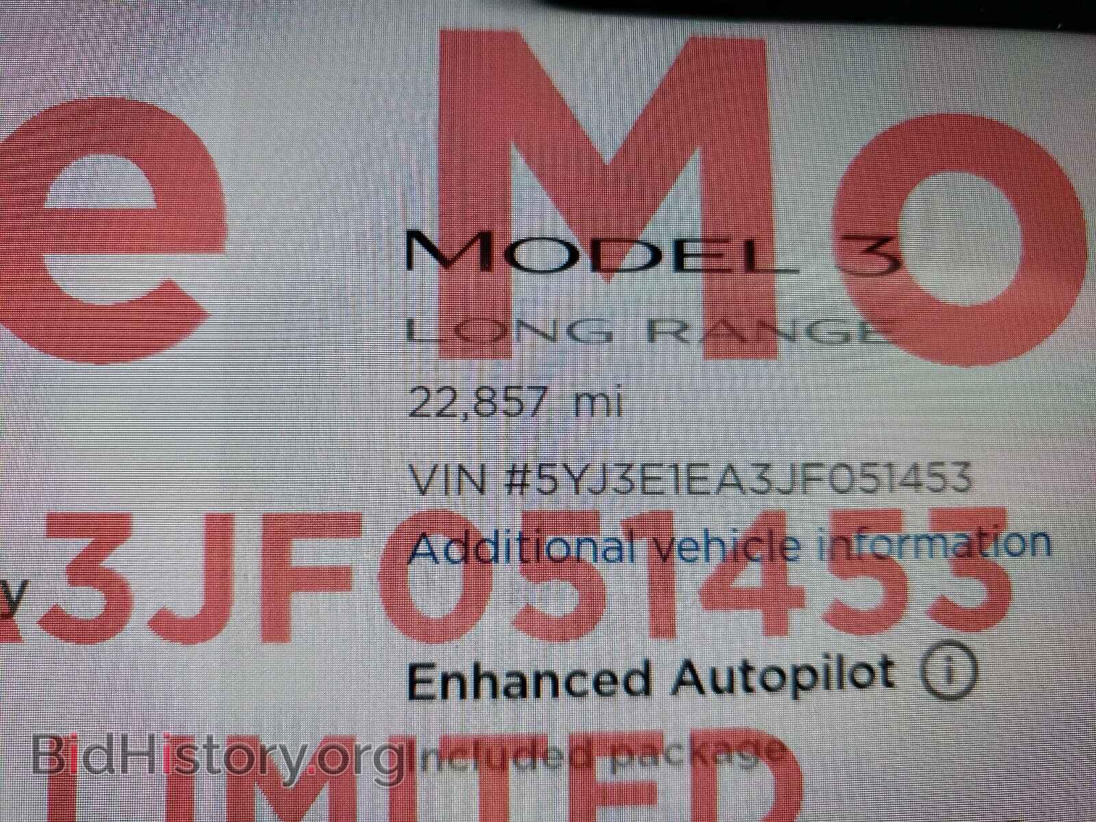 2018 TESLA MODEL 3 - VIN: 5YJ3E1EA3JF051453 - Photo 8
