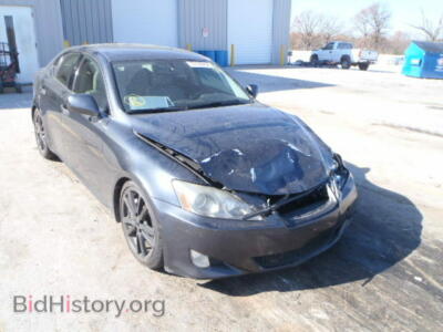 2007 Lexus IS350, black — VIN JTHBE262X75012361, Copart