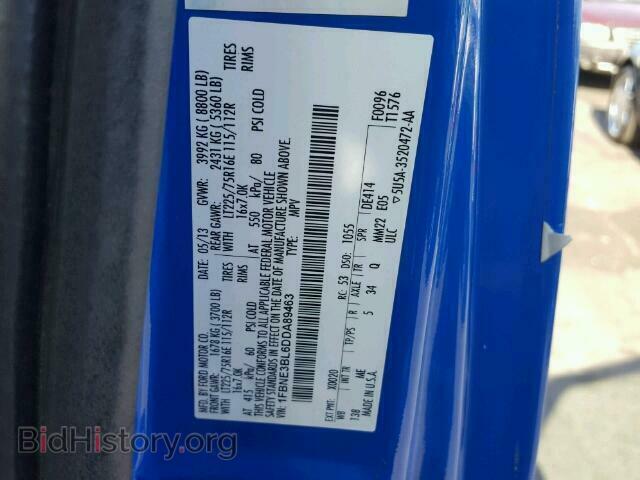 2013 FORD ECONOLINE - VIN: 1FBNE3BL6DDA89463 - Photo 10