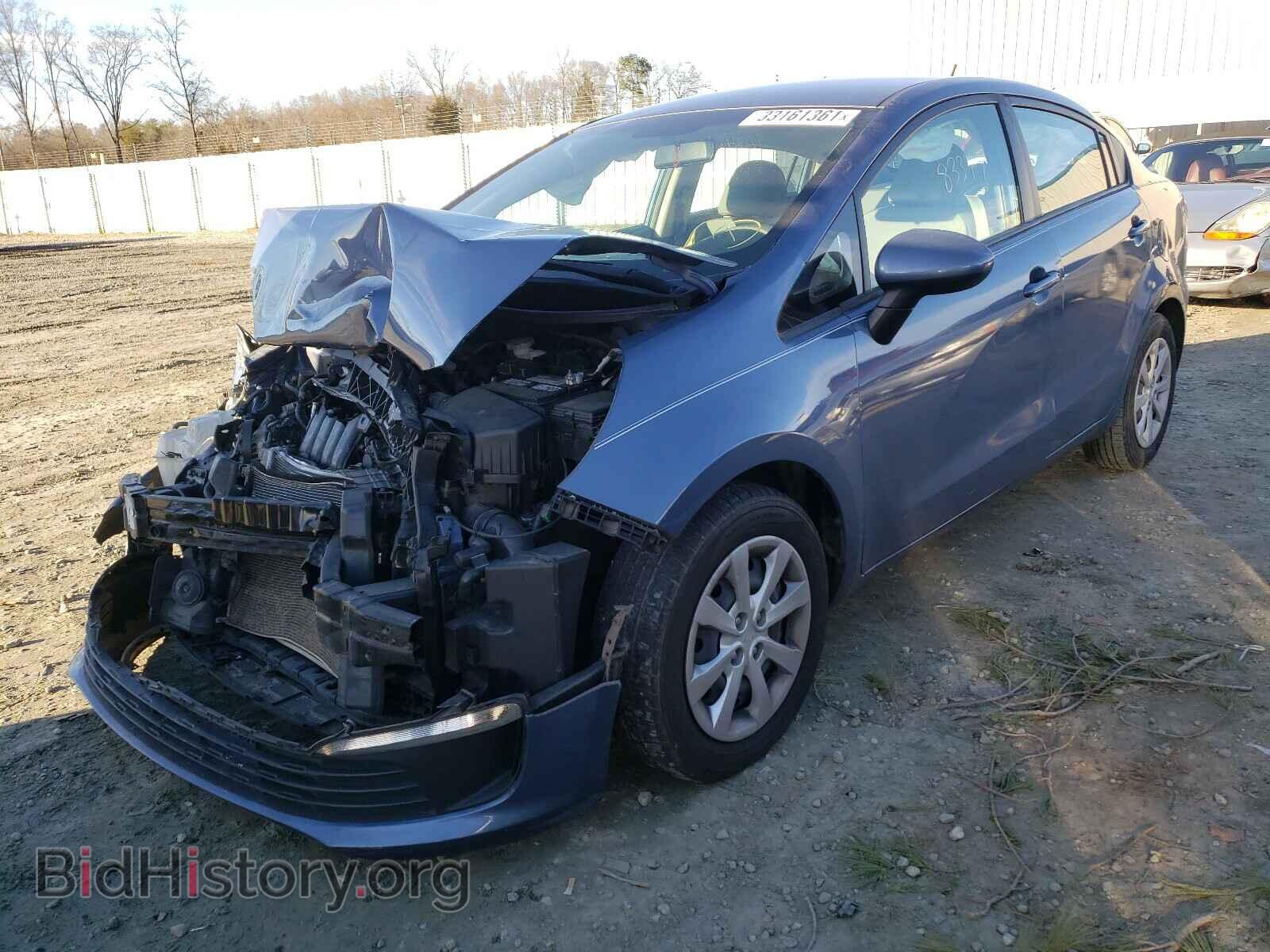 2016 KIA RIO - VIN: KNADM4A30G6687670 - Фото 2