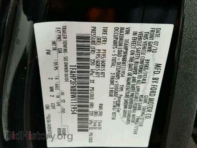 2011 FORD FOCUS - VIN: 1FAHP3FN8BW111954 - Фото 10
