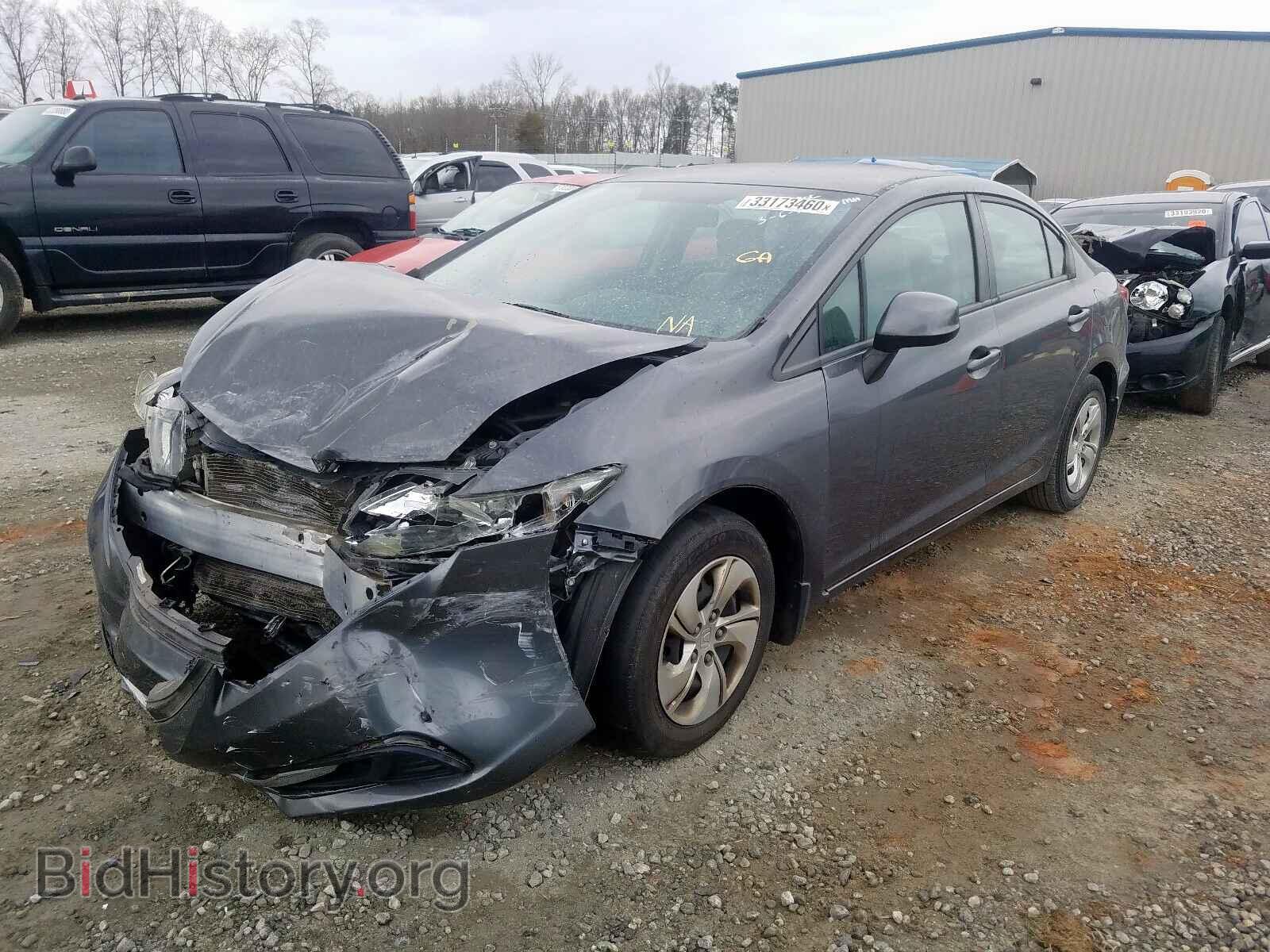 2013 HONDA CIVIC - VIN: 2HGFB2F57DH544811 - Фото 2