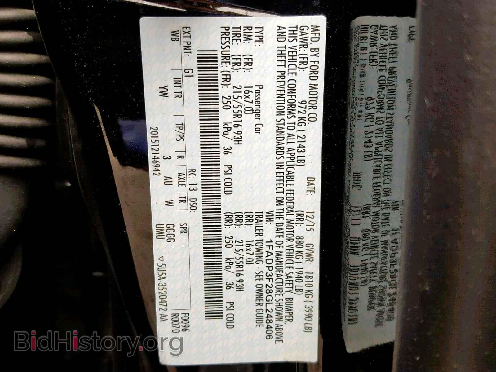 2016 FORD FOCUS SE - VIN: 1FADP3F28GL248406 - Фото 10
