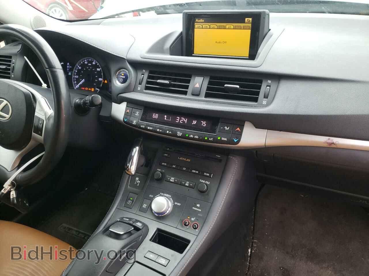 2012 LEXUS CT 200 - VIN: JTHKD5BH6C2080294 - Фото 9